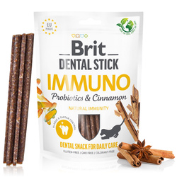 Przysmak dla psa Uzupełniająca Karma dla psa Brit Dental Stick Immuno Probiotics & Cinnamon 251 g