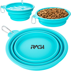 Miska dla psa składana turystyczna silikonowa podróżna 1L na wodę karmę