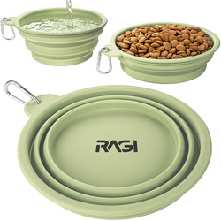 Miska dla psa składana turystyczna silikonowa podróżna 1L na wodę karmę