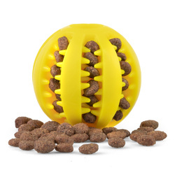 Piłka Dentystyczna dla Psa na Smaczki 5cm Żółta