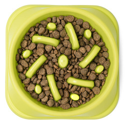 Miska spowalniająca jedzenie dla psa 500ml, zielony