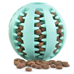 Piłka na przysmaki dla psa 7cm Niebieska