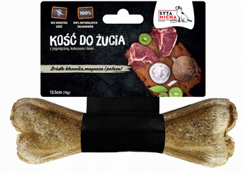Syta Micha Gryzak dla Psa Naturalna Kość do Żucia na Uspokojenie z Walerianą Kaczką Papają,