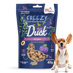 Przysmaki dla psa Liofilizowane FREEZY Kaczka ze śliwką Syta Micha 40 g