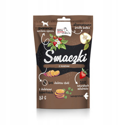 Syta Micha Przysmaki dla psa Smaczki Treningowe Z insektami i Truskawką 80g