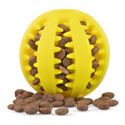 Piłka na przysmaki dla psa 6cm, zółty
