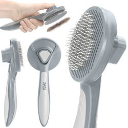 Szczotka samoczyszcząca do sierści dla psa, kota